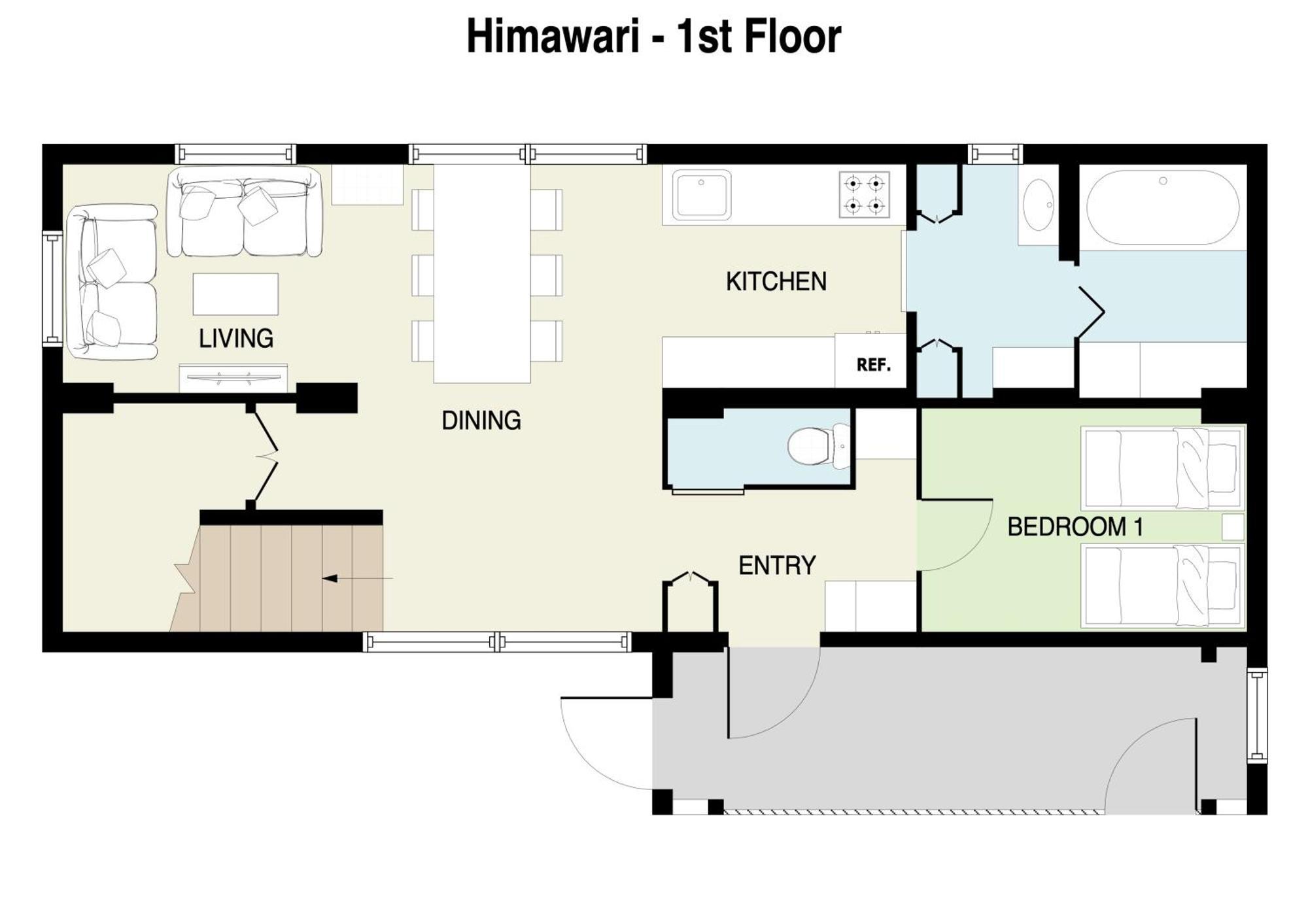 Himawari Apartment Кучан Стая снимка